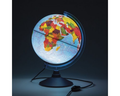 Глобус физический/политический Globen Классик Евро, диаметр 250 мм, с подсветкой, Ке012500191