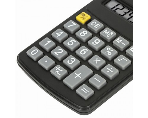 Калькулятор карманный STAFF STF-818 (102х62мм), 8 разрядов, двойное питание, 250142