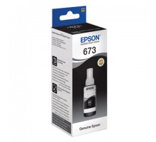 Чернила EPSON 673 (T6731) для СНПЧ Epson L800/L805/L810/L850/L1800, черные, ОРИГИНАЛЬНЫЕ, C13T67314A