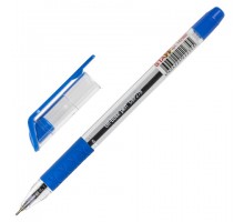 Ручка шариковая масляная с грипом STAFF "OBP-279", СИНЯЯ, игольчатый узел 0,7 мм, линия письма 0,35 мм, 142988