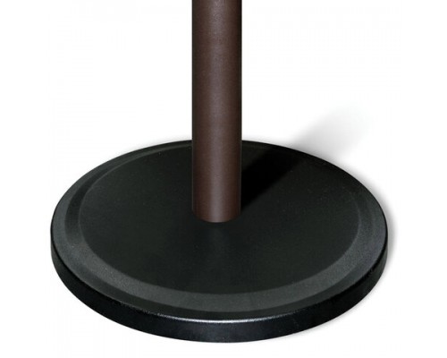Вешалка-стойка SHT-CR15, 1,75 м, диск 35 см, 4 крючка, металл/пластик, коричневая, ш/к 78648
