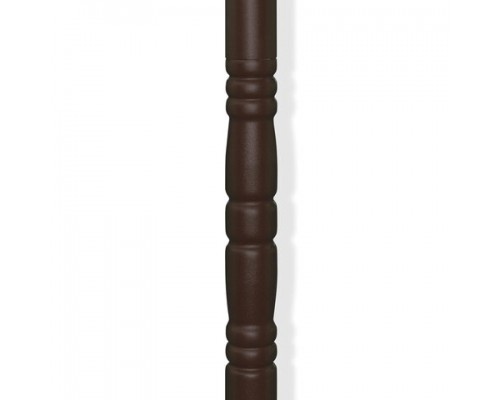 Вешалка-стойка SHT-CR15, 1,75 м, диск 35 см, 4 крючка, металл/пластик, коричневая, ш/к 78648
