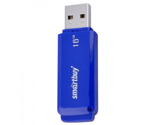 Флеш-диск 16GB SMARTBUY Dock USB 2.0, синий, SB16GBDK-B