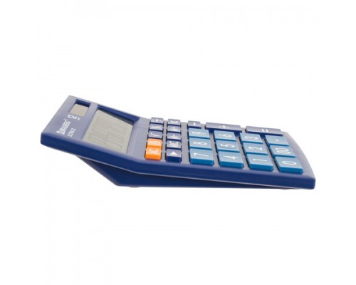Калькулятор настольный BRAUBERG ULTRA-12-BU (192x143мм), 12 разрядов, дв.питание, СИНИЙ, 250492