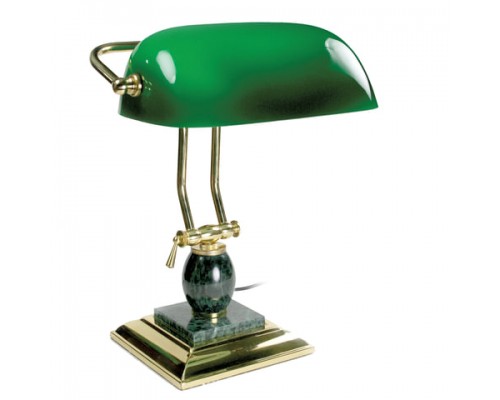 Светильник настольный из мрамора GALANT (основание-зеленый мрамор с золотистой отделкой) 231488