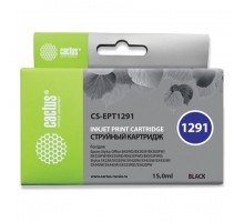 Картридж струйный CACTUS (CS-EPT1291) для EPSON Stylus B42WD/BX305W/BX625WD, черный