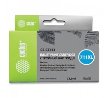 Картридж струйный CACTUS (CS-CZ133) для плоттеров HP DesignJet T120/T520, черный