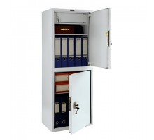 Шкаф металлический для документов AIKO "SL-125/2Т" светло-серый, 1252х460х340 мм, 31 кг