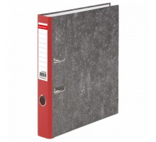 Папка-регистратор BRAUBERG, фактура стандарт, с мраморным покрытием, 50 мм, красный корешок, 220983