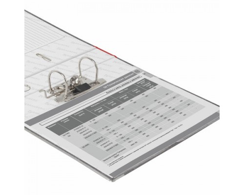 Папка-регистратор BRAUBERG фактура стандарт, с мраморным покрытием, 50 мм, красный корешок, 220983
