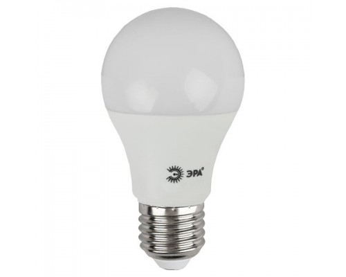 Лампа светодиодная ЭРА, 18(96)Вт, цоколь Е27, груша, теплый белый, 25000ч, LED A65-18W-3000-E27