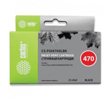 Картридж струйный CACTUS (CS-PGI470XLBK) для CANON PIXMA MG5740/6840/7740, черный пигмент