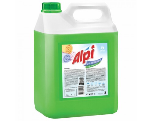 Средство для стирки жидкое 5кг GRASS ALPI,для цветных тканей, нейтральное, концентрат, гель,ш/к24962