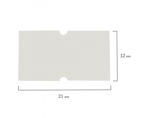 Этикет-лента 21*12мм прямоугольная, белая, КОМПЛЕКТ 100 рулонов по 800 шт., STAFF EVERYDAY, 128447