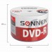 Диски DVD-R SONNEN 4,7Gb 16x Bulk (термоусадка без шпиля) КОМПЛЕКТ 50шт, 512574