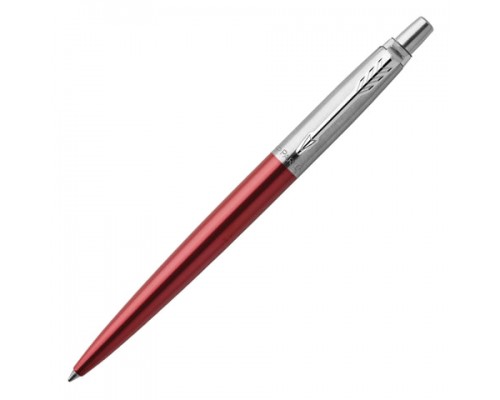 Ручка гелевая PARKER Jotter Kensington Red CT, корпус красный, детали нерж. сталь, черная, 2020648