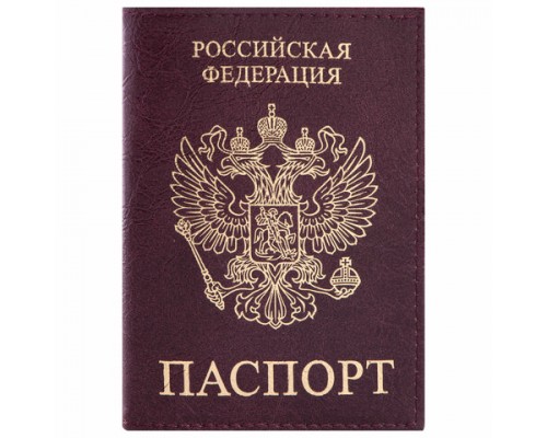 Обложка для паспорта STAFF Profit, экокожа, 