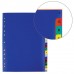 Разделитель пластиковый ОФИСМАГ А4, 20 листов, алфавитный А-Я, оглавление, цветной, РОССИЯ, 225619