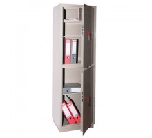 Шкаф металлический для документов КБС-032Т, 1550х470х390 мм, 48 кг, 2 отделения, сварной