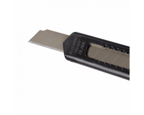 Нож канцелярский  9 мм STAFF Basic фиксатор, цвет корпуса ассорти, упаковка с европодвесом, 230484