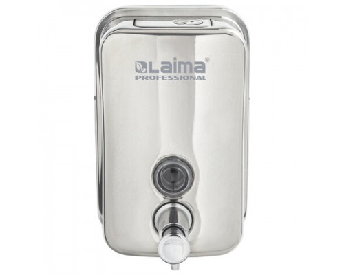 Дозатор для жидкого мыла LAIMA PROFESSIONAL INOX (гарантия 3г.) 0,5л, нерж.сталь, зеркальн, 605394