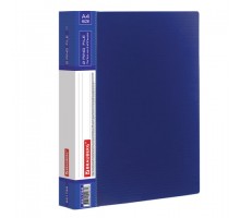 Папка на 2 кольцах BRAUBERG "Contract", 35 мм, синяя, до 270 листов, 0,9 мм, 221792