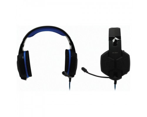 Наушники с микрофоном (гарнитура) SVEN AP-U980MV, проводные, 2,2м, объемный звук 7.1, черно-синие
