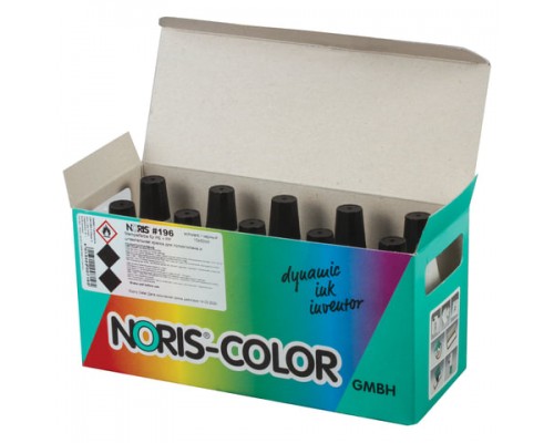 Краска штемпельная NORIS черная 50 мл (специальная для полиэтилена и полипропилена), 196Сч