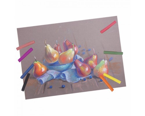 Пастель сухая художественная BRAUBERG ART DEBUT, 54 цвета, круглое сечение, 181462