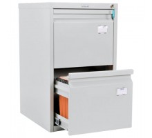 Шкаф картотечный ПРАКТИК "A-42", 685х408х485 мм, 2 ящика для 84 подвесных папок, формат папок A4 (БЕЗ ПАПОК)