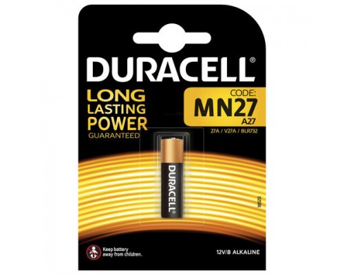 Батарейка DURACELL MN27, Alkaline, блистер, 12В (шк3352)