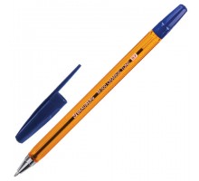 Ручка шариковая BRAUBERG "M-500 ORANGE TONE", СИНЯЯ, корпус тонированный оранжевый, узел 0,7 мм, линия письма 0,35 мм, 143451