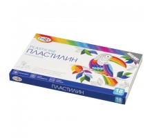 Пластилин классический ГАММА "Классический", 18 цветов, 360 г, со стеком, картонная упаковка, 281035