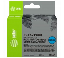 Картридж струйный CACTUS (CS-F6V19XXL) для HP DeskJet 1110/1112/2130, черный, ресурс 1000 стр., 20 мл