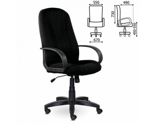 Кресло офисное BRABIX Classic EX-685, ткань С, черное С-11, 532022