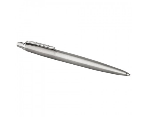 Ручка гелевая PARKER Jotter Stainless Steel CT, корпус серебристый, дет. нерж. сталь, черная,2020646