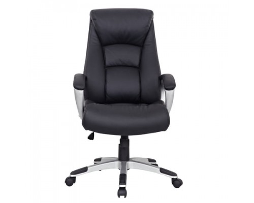 Кресло офисное BRABIX Grand EX-500, натур. кожа, черное, 530861