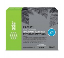 Картридж струйный CACTUS (CS-C9351) для HP Deskjet 3920/3940/officeJet4315, черный