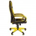 Кресло компьютерное BRABIX Blaze GM-162, TW/экокожа, черное/желтое, 532579