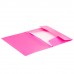 Папка на резинках BRAUBERG Office, розовая, до 300 листов, 500 мкм, 228083