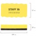 Стиратели магнитные для магнитно-маркерной доски, 57х107 мм, КОМПЛЕКТ 5 ШТ., STAFF, желтые, 237511