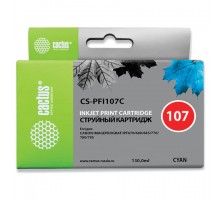 Картридж струйный CACTUS (CS-PFI107C) для CANON PF680/685/780/785, голубой