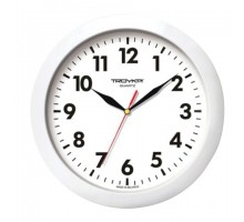 Часы настенные TROYKATIME (TROYKA) 11110118, круг, белые, белая рамка, 29х29х3,5 см