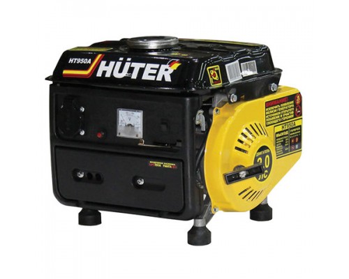 Электрогенератор Huter HT950A, бензиновый, мощность 0,95кВт, напряжение 220В, ручной стартер, 64/1/1