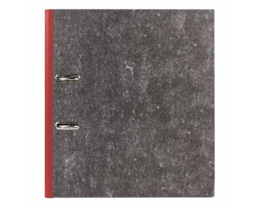 Папка-регистратор BRAUBERG фактура стандарт, с мраморным покрытием, 75 мм, красный корешок, 220988