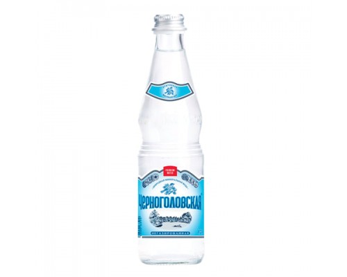 Вода негазированная минеральная ЧЕРНОГОЛОВКА 0,33 л, стеклянная бутылка, ш/к 06394