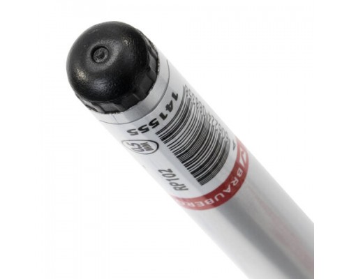 Ручка-роллер BRAUBERG Flagman, ЧЕРНАЯ, корпус серебристый, хром.детали, 0,5мм, линия 0,3мм, 141555