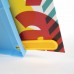 Подставка для книг ЮНЛАНДИЯ, с боковыми зажимами, регулируемый наклон, пластик, голубой, 237899
