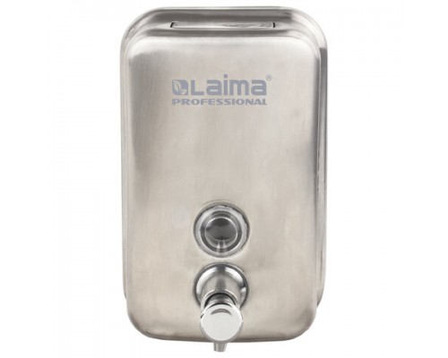 Дозатор для жидкого мыла LAIMA PROFESSIONAL INOX (гарантия 3г.) 0,5л, нерж.сталь, матовый, 605396