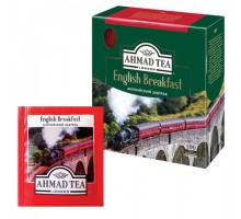 Чай AHMAD "English Breakfast" черный, 100 пакетиков в конвертах по 2 г, 600i-08